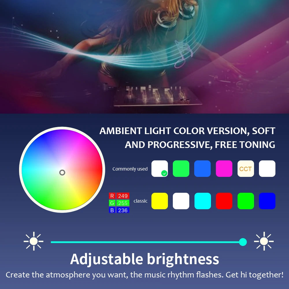 RGB Interior LED Strip Kit — App + Music Sync
