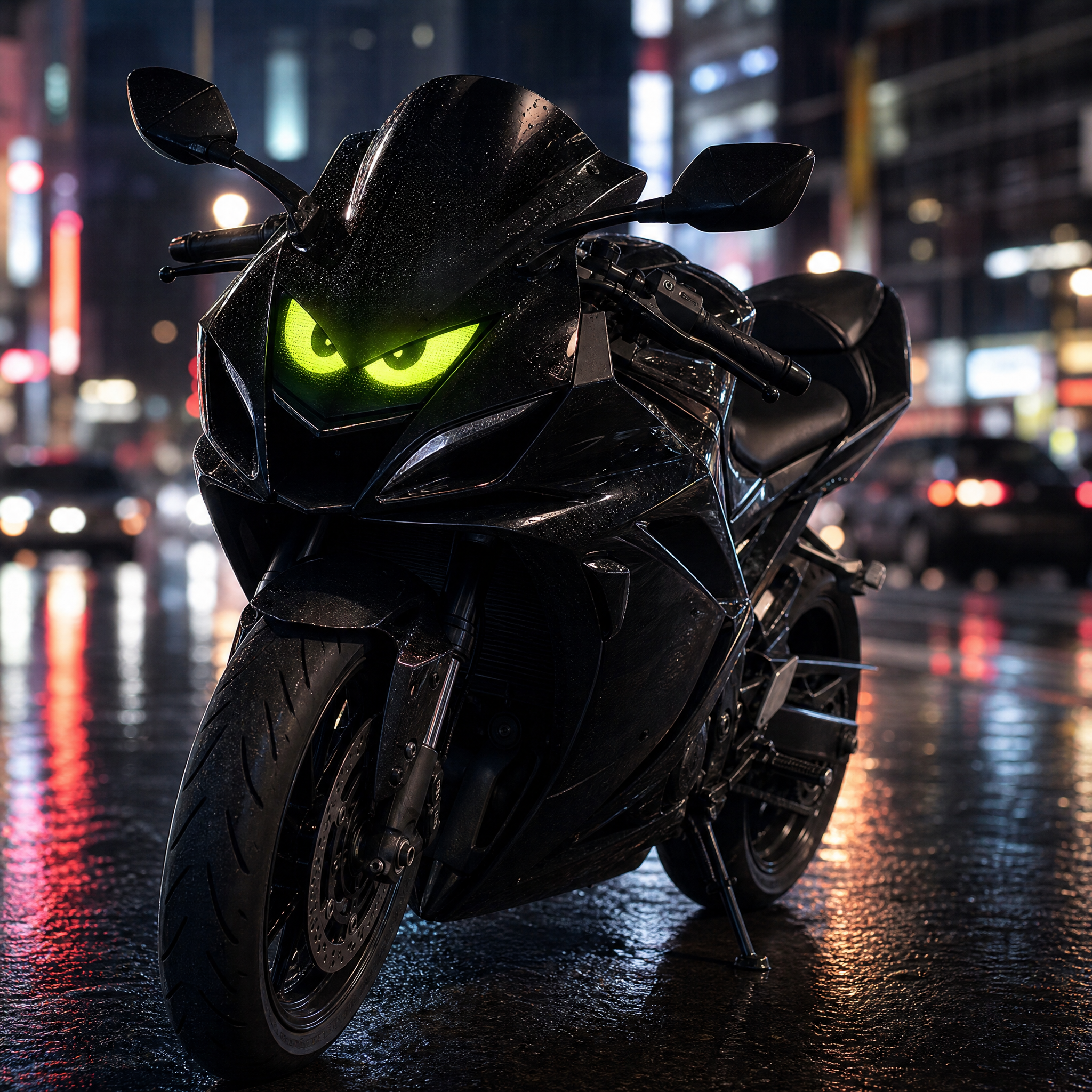 Moto Devil Eyes — Animated LED Display for Motorcycle Windshield