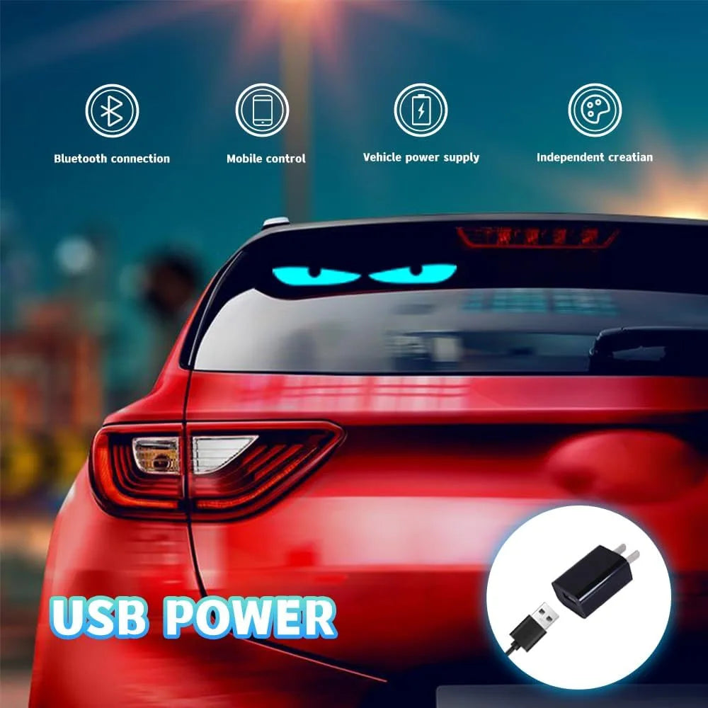 Moto Devil Eyes — Animated LED Display for Motorcycle Windshield