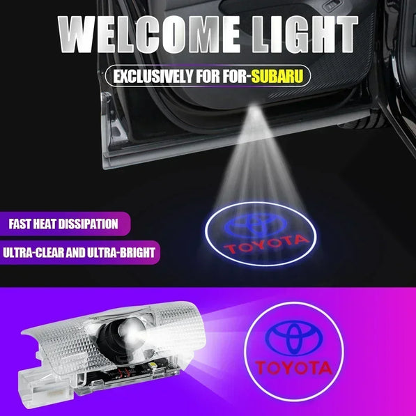 LED Door Logo Projector — Ghost Shadow Welcome Lights (Pair)