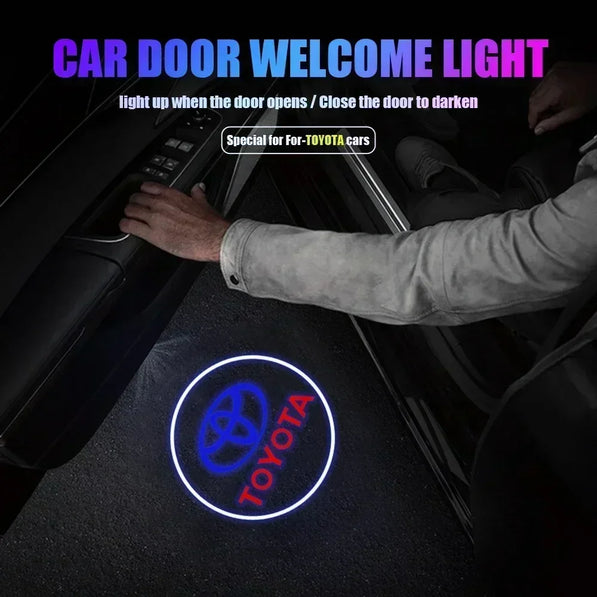 LED Door Logo Projector — Ghost Shadow Welcome Lights (Pair)