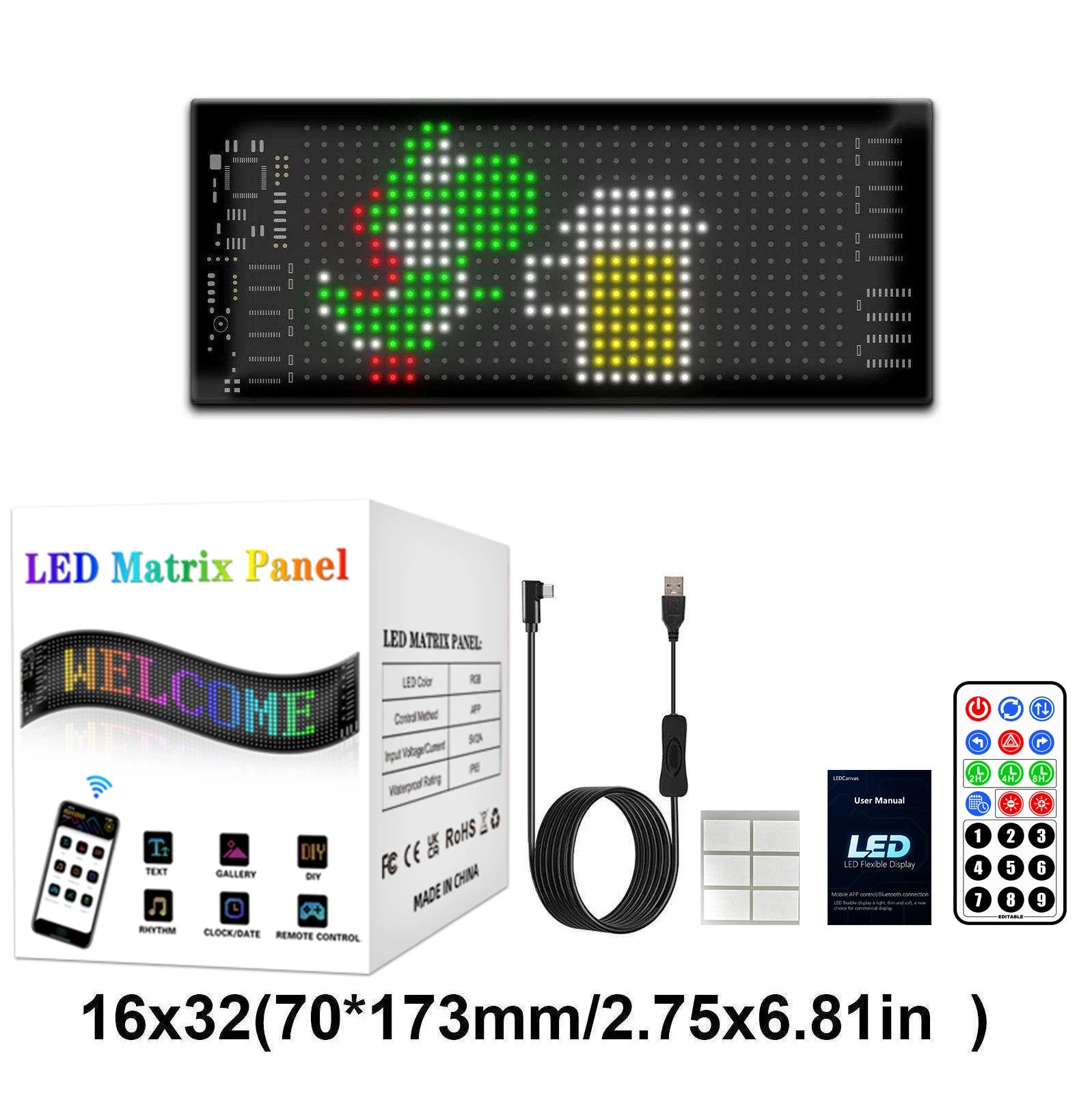 LED Rear Window Display — Programmable Scrolling Sign