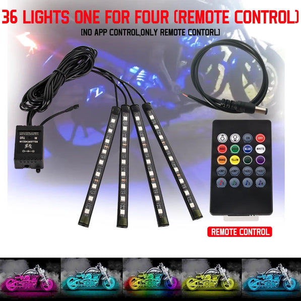 Moto Underglow LED Kit — RGB Color-Chasing
