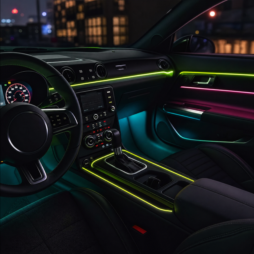 RGB Interior LED Strip Kit — App + Music Sync