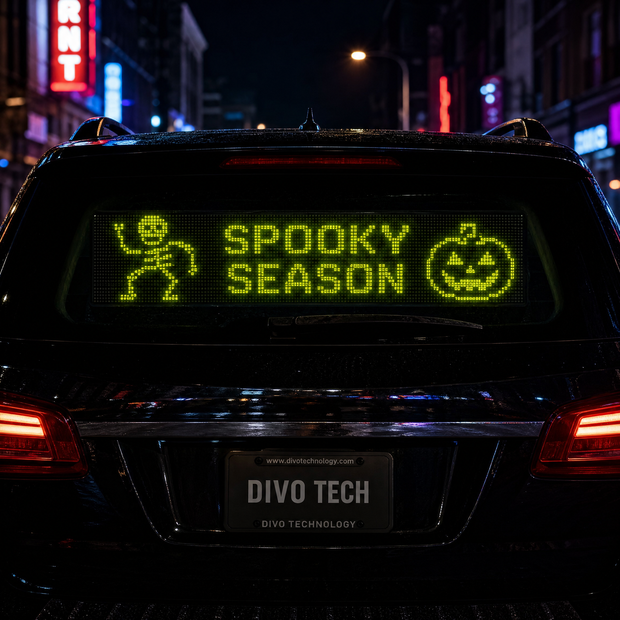 LED Rear Window Display — Programmable Scrolling Sign