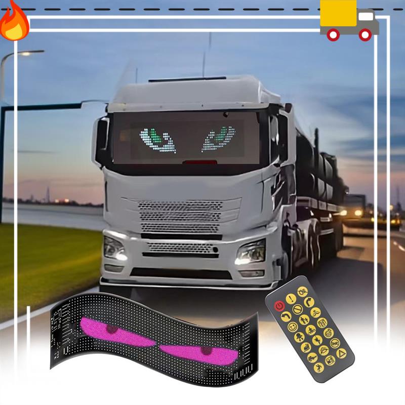 LED Emoji Display for Rear Window, App-Controlled Messages to Other Drivers — photo 3